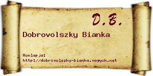 Dobrovolszky Bianka névjegykártya